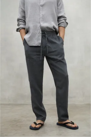 ECOALF Para homem. MCMGAPAETHIL0747S25-317 Calças de linho Ethic cinzentas (XXL), Casual, , Sustentável
