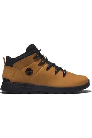 Timberland Para homem. TB0A2FEP2311 Sprint Trekker sapatos de couro de cano médio com atacadores amarelo (7), Marrom, Plano, Cordão, Casual