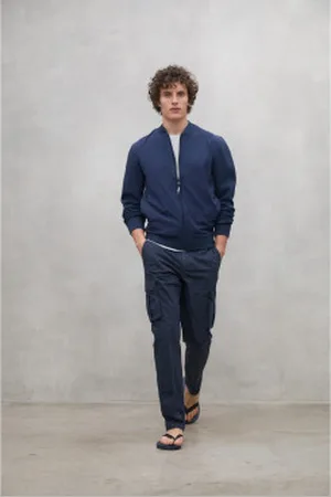 ECOALF Para homem. MCMGAPAETHCA0753S25-161 Calças da marinha Ethicargo (31), Casual, Algodão, Sustentável