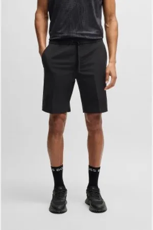 HUGO BOSS Para homem. 50534227 Calções Flex Hop pretos (48), Casual, Poliéster