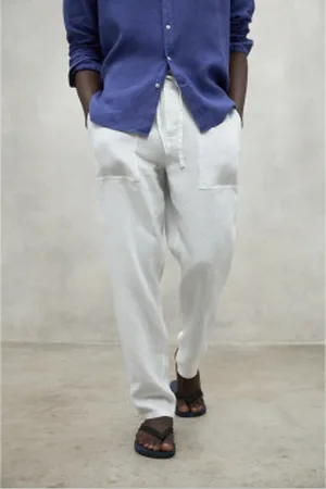 ECOALF Para homem. MCMGAPAETHIL0747S25-001 Calças de linho Ethic (L), Casual, Sustentável