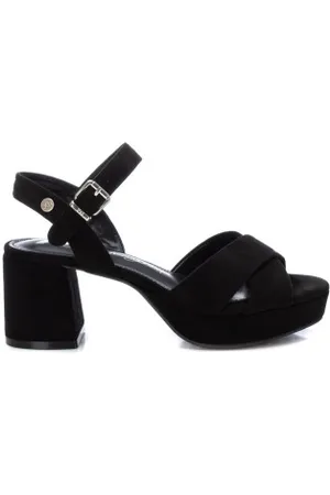 Xti Para mulher. 14235905-NEGRO Sandálias 142359 -Altura do salto 7cm (36), 5 a 8cm, Fivela, Casual, Sapatos de Festa