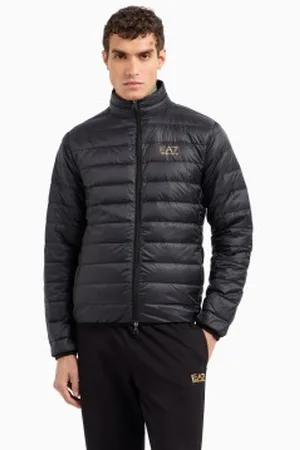 EA7 Para homem. 8NPB23_PNGPZ Casaco de penas Core Identity casaco de penas dobrável preto (XS), Casual, Poliamida