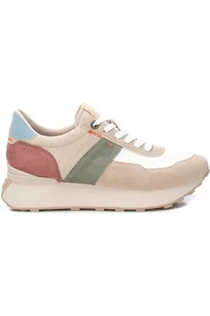 Refresh Para mulher. 17157002-BEIGE Ténis 171570 (37), Marrom, Tecido, 3 a 5cm, Cordão, Casual