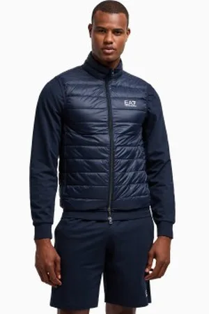 EA7 Para homem. 8NPQ06_PNGPZ Colete dobrável Core Identity azul-marinho (L), Casual, Poliamida