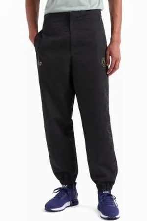 EA7 Para homem. 7M000264_AF13722 Calças de malha jacquard Futebol (3XL), Casual, Esportivo, Multisport, Poliéster
