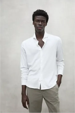 ECOALF Para homem. MCMGASRMOLE00831S25-000 Camisa Mole branca (M), , Casual, Manga comprida, Algodão orgânico, Sustentável