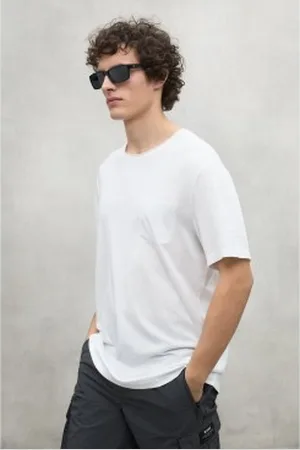 ECOALF Para homem. MCMGATSNAJAC0824S25-000 T-shirt Najac branca (L), , Casual, Manga curta, Algodão orgânico, Sustentável
