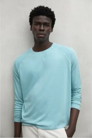 ECOALF Para homem. MCMGATSMALAG0831S25-609 T-shirt Málaga (M), Casual, Manga comprida, Algodão orgânico, Sustentável