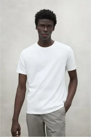 ECOALF Para homem. MCMGATSACT000831S25-000 T-shirt branca Act (XL), , Casual, Manga curta, Algodão orgânico, Sustentável