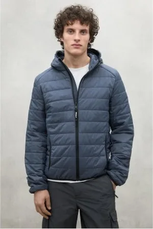 ECOALF Para homem. MCMGAJKATLAC0424S25-317 Casaco cinzento Atlântico (L), Casual, , Poliamida, Sustentável