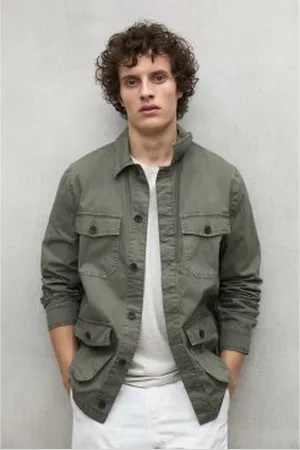 ECOALF Para homem. MCMGAJKSAHAR0753S25-128 Casaco Sahara (M), Casual, Algodão, Sustentável