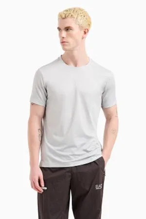 EA7 Para homem. 7M000521_AF13912 T-shirt Dynamic Athlete em tecido técnico Ventus7 (3XL), Esportivo, Multisport, Poliéster, Manga cur