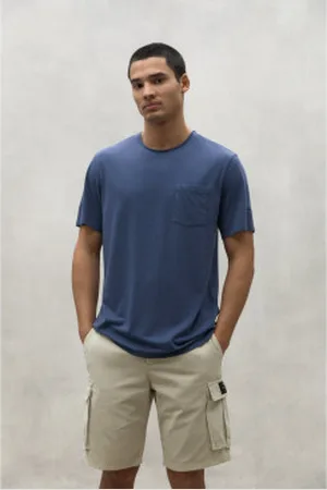 ECOALF Para homem. MCMGATSNAJAC0824S24-168 T-shirt Najac (L), Casual, Manga curta, Algodão orgânico, Sustentável