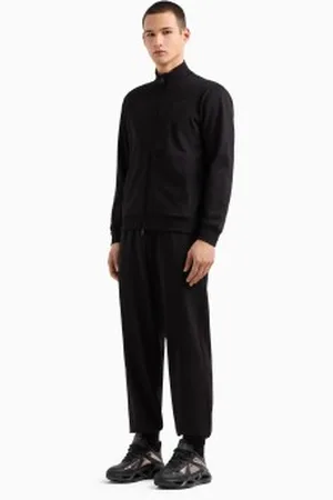 EA7 Para homem. 7M000235_AF13512 Fato de treino de algodão com fecho de correr Visibility (3XL), Casual, Esportivo, Multisport, Manga