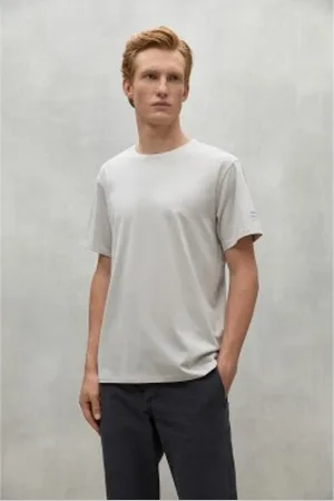 ECOALF Para homem. MCMGATSCHEST0803W24-007 T-shirt Chester cinzenta (XL), Casual, Cinza, Manga curta, Algodão orgânico, Sustentável, Algodão