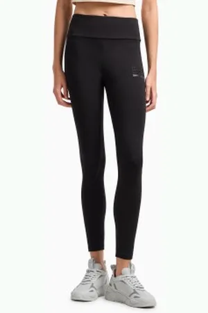 EA7 Para mulher. 7W000169_AF12484 Leggings Logo Series (L), Casual, Esportivo, Algodão, Multisport
