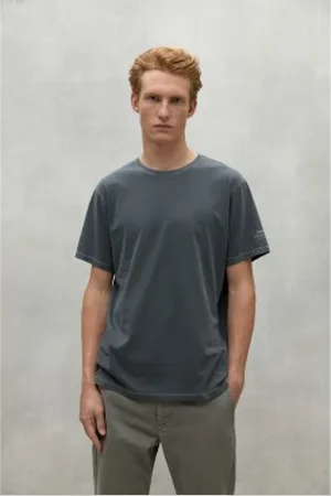 ECOALF Para homem. MCMGATSBURGO0803W24-303 T-shirt Burgos cinzento-escuro (L), Casual, , Manga curta, Algodão orgânico, Sustentável, Al