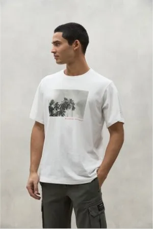 ECOALF Para homem. MCMGATSSAMOA0803S24-000 T-Shirt Samoa (XXL), Casual, Manga curta, Algodão orgânico, Sustentável
