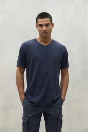 ECOALF Para homem. MCMGATSNORDE0803S24-161 T-shirt Norden azul-marinho (M), Casual, Manga curta, Algodão orgânico, Sustentável