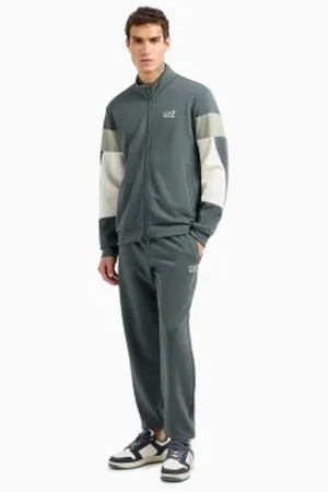 EA7 Para homem. 7M000282_AF12660 Fato de treino verão Block cinzento (3XL), Casual, Esportivo, , Multisport, Poliéster, Manga comprida