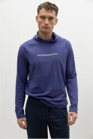ECOALF Para homem. GATSONASH0803MS23-156 T-shirt Onasalf lavanda (S), Casual, Manga comprida, Algodão orgânico, Sustentável, Algodão Re