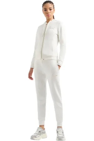 EA7 Para mulher. 8NTV51_TJ9RZ Fato de treino Evolution branco (L), Casual, Esportivo, Multisport, Poliéster, Manga comprida