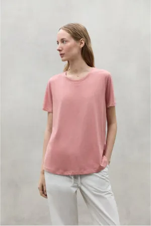 ECOALF Para mulher. MCWGATSLAKE00824S24-668 T-shirt lago (XS), Casual, Manga curta, Algodão orgânico, Sustentável