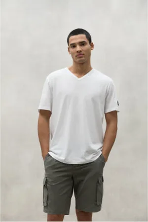 ECOALF Para homem. MCMGATSNORDE0803S24-000 T-shirt Norden branca (L), , Casual, Manga curta, Algodão orgânico, Sustentável