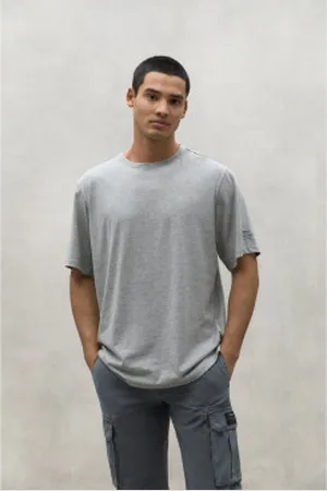 ECOALF Para homem. MCMGATSVILNA0055S24-302 T-shirt cinzenta Vilnius (XL), Casual, , Manga curta, Algodão orgânico, Sustentável