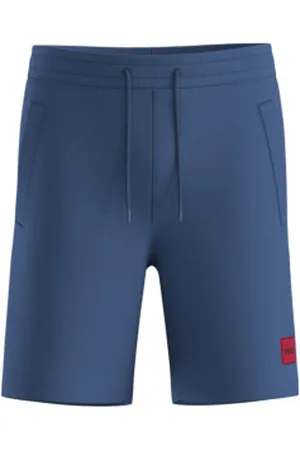 HUGO BOSS Para homem. 50466196 Calções de lã azuis (L), , Casual, Algodão