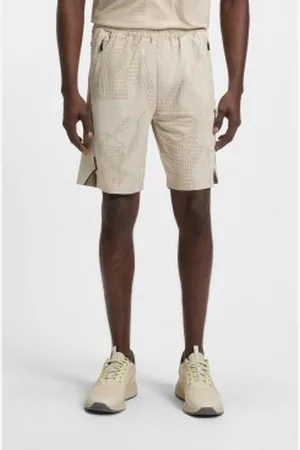 HUGO BOSS Para homem. 50537740 Calções em tecido multi-elástico com estampado ativo (3XL), Casual, Polister Reciclado, Sustentável