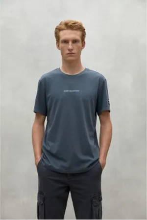 ECOALF Para homem. MCMGATSALMER0823W24-162 T-shirt Almer (S), Casual, Manga curta, Algodão orgânico, Sustentável, Algodão Reciclado