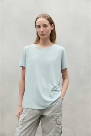 ECOALF Para mulher. MCWGATSLAKE00824S24-149 T-shirt lago (M), Casual, Manga curta, Algodão orgânico, Sustentável