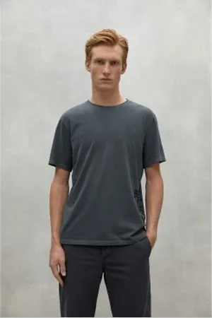 ECOALF Para homem. MCMGATSSANTA0803W24-303 T-shirt Santander cinzento escuro (XXL), Casual, , Manga curta, Algodão orgânico, Sustentáve