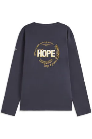 ECOALF Para homem. MCMGATSHOPE00803S24-161 T-shirt Hope navy (XL), Casual, Manga comprida, Algodão orgânico, Sustentável