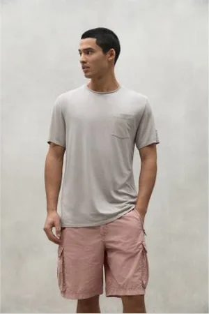 ECOALF Para homem. MCMGATSNAJAC0824S24-007 T-shirt cinzenta Najac (XL), Casual, , Manga curta, Algodão orgânico, Sustentável