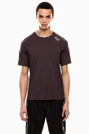 EA7 Para homem. 7M000064_AF13802 T-shirt Dynamic Athlete (L), Marrom, Esportivo, Multisport, Poliéster, Manga curta
