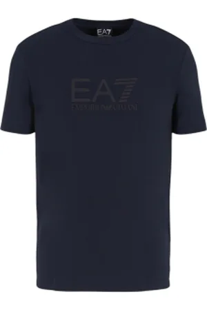 EA7 Para homem. 7M000225_AF10373 T-shirt slim fit azul-marinho (3XL), Casual, Algodão, Manga curta