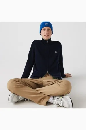 Lacoste Para homem. AH1957_166 Camisola de gola rulê da Marinha (XXL), Casual, Algodão, Manga comprida, Algodão orgânico, Marinho