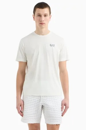 EA7 Para homem. 7M000179_AF13530 T-shirt branca do Clube de Ténis (L), , Casual, Esportivo, Multisport, Viscoso, Manga curta