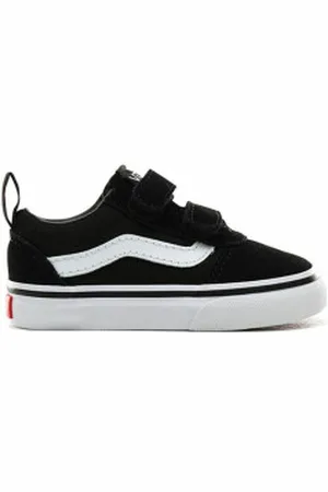 Vans Unisex para criança. VN000ZSR0XT1 TD Milton V Sapatos (26), Tecido, Plano, Velcro, Casual, moda infantil