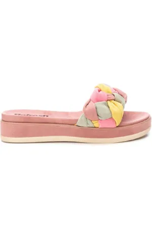 Refresh Para mulher. 17084104-NUDE Sandálias em pele 170841 nude (37), 3 a 5cm, Camurça, Nenhum, Casual