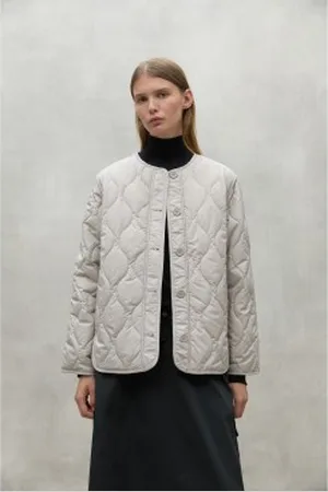ECOALF Para mulher. MCWGAJKCALIA0162W24-241 Casaco Cali bege claro (L), Casual, Polister Reciclado, Sustentável