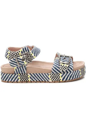 Refresh Para mulher. 17156501-NAVY Sandálias 171565 navy (37), Tecido, 3 a 5cm, Fivela, Casual