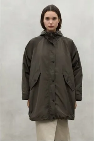 ECOALF Para mulher. MCWGAJKSECED0243S24-229 Casaco Seceda castanho (M), , Casual, Sintético, Manga comprida