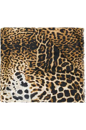 Saint Laurent Mulher Cachecóis & Echarpes - Leopard-print silk scarf