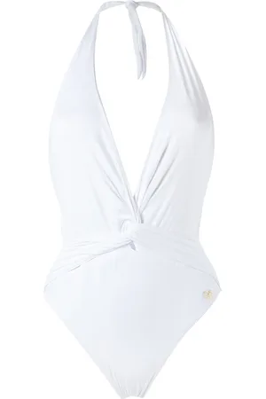 Brigitte Plunge neck Aline swimsuit