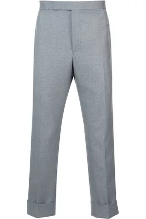 Thom Browne Classic Backstrap Trouser With Red, White And Blue Selvedge In School Uniform Twill