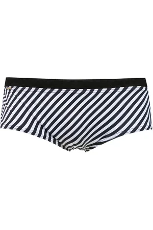AMIR SLAMA Striped swim briefs